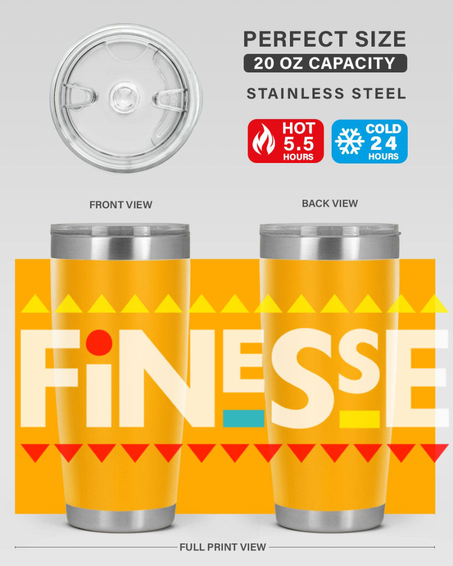 Finesse 158# Cotton Tank featuring stylish black words and phrases design, perfect for casual wear.