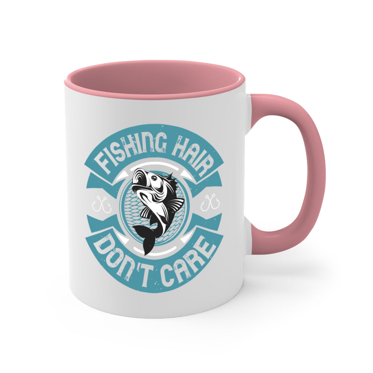 Fishing Hair 149# Mug with colorful handle and glossy finish, perfect for coffee and tea lovers.