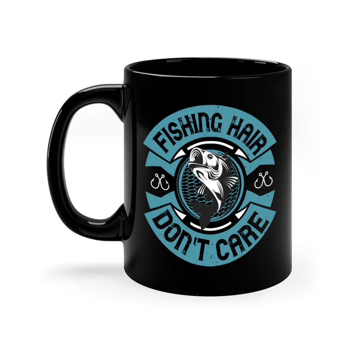Fishing Hair 149# Mug with colorful handle and glossy finish, perfect for coffee and tea lovers.
