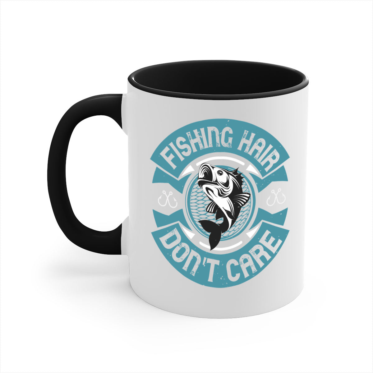 Fishing Hair 149# Mug with colorful handle and glossy finish, perfect for coffee and tea lovers.