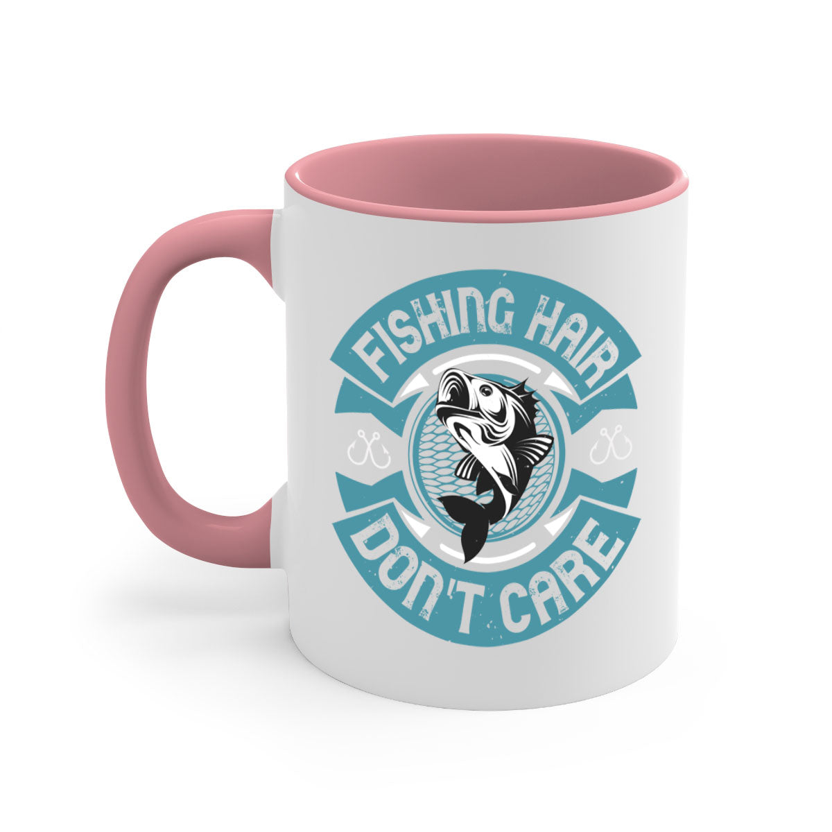Fishing Hair 149# Mug with colorful handle and glossy finish, perfect for coffee and tea lovers.