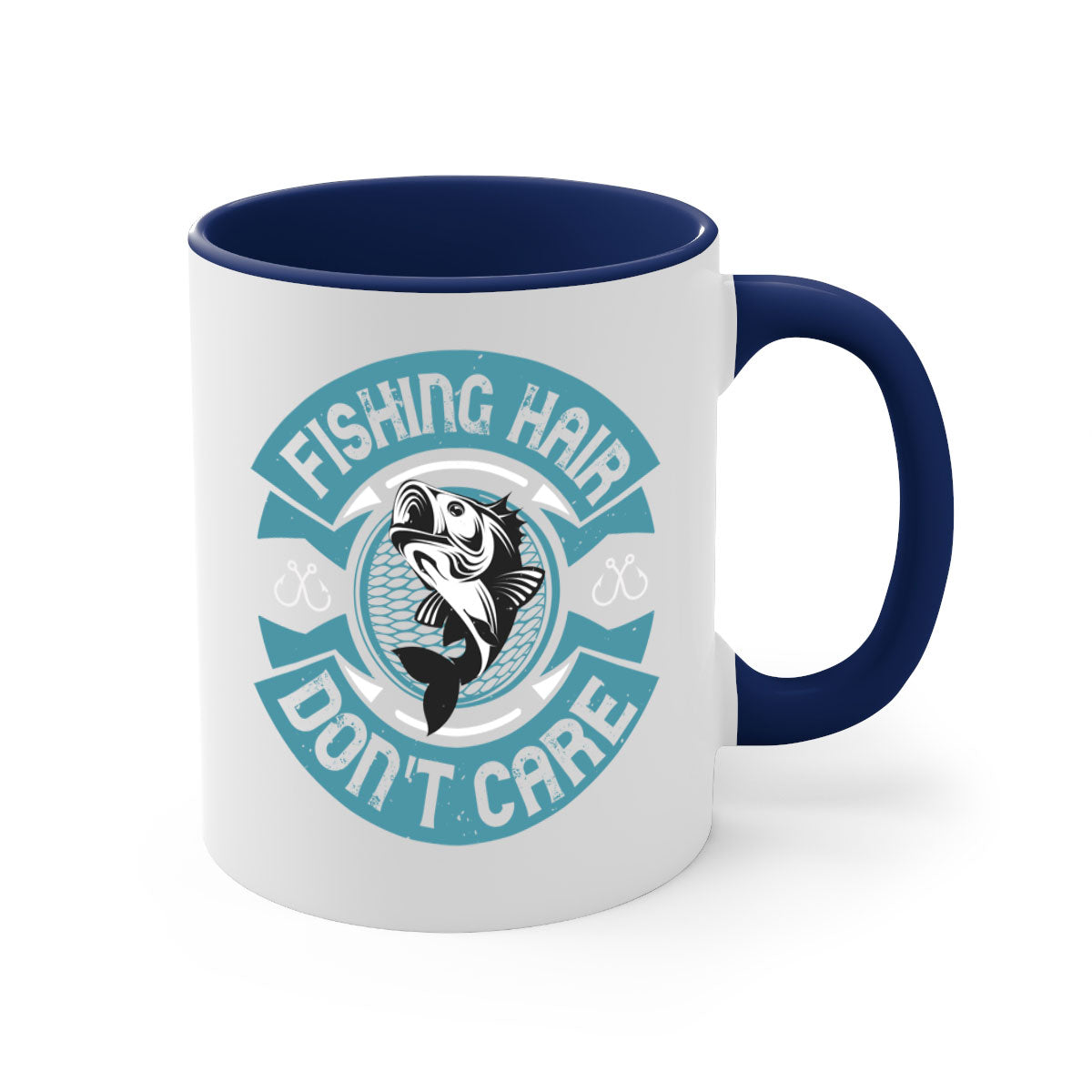 Fishing Hair 149# Mug with colorful handle and glossy finish, perfect for coffee and tea lovers.