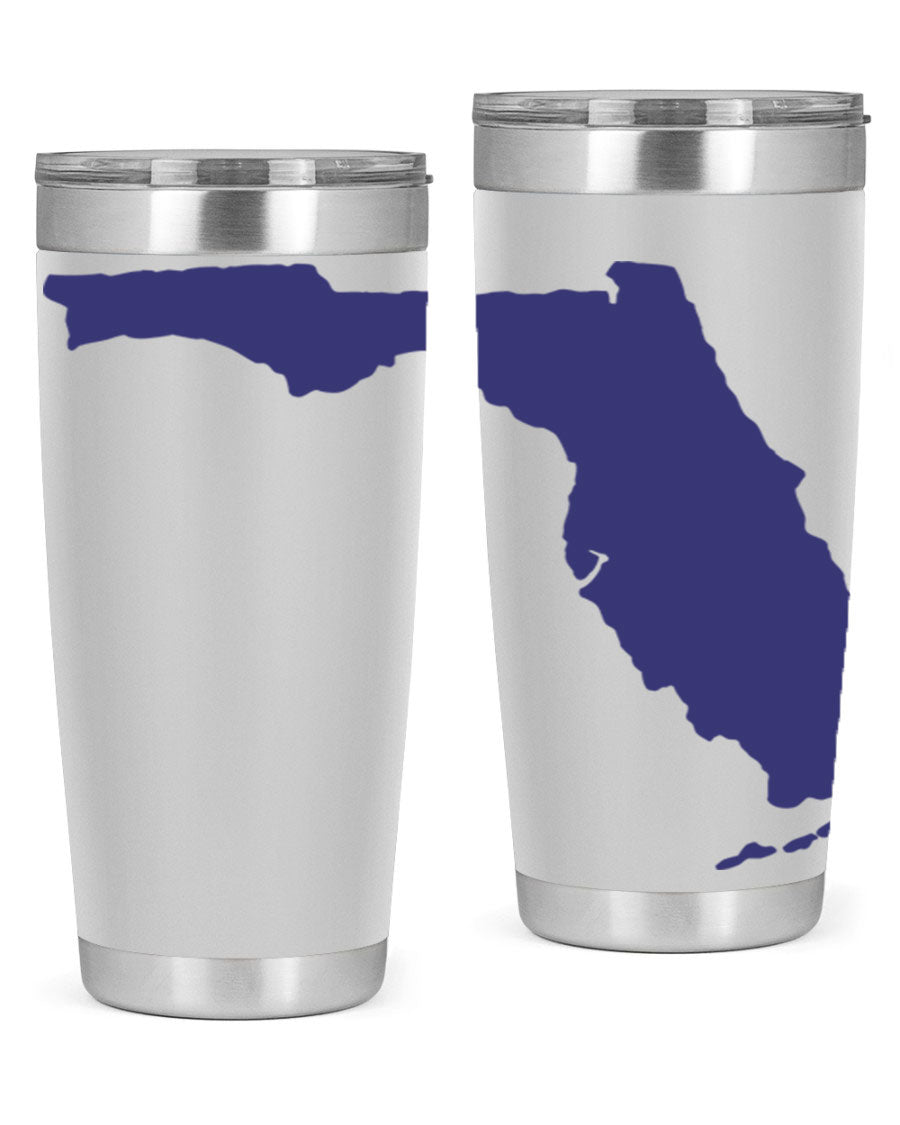 Florida 42# Tumbler featuring a double wall vacuum design, copper lining, and a drink-thru lid, perfect for hot and cold beverages.