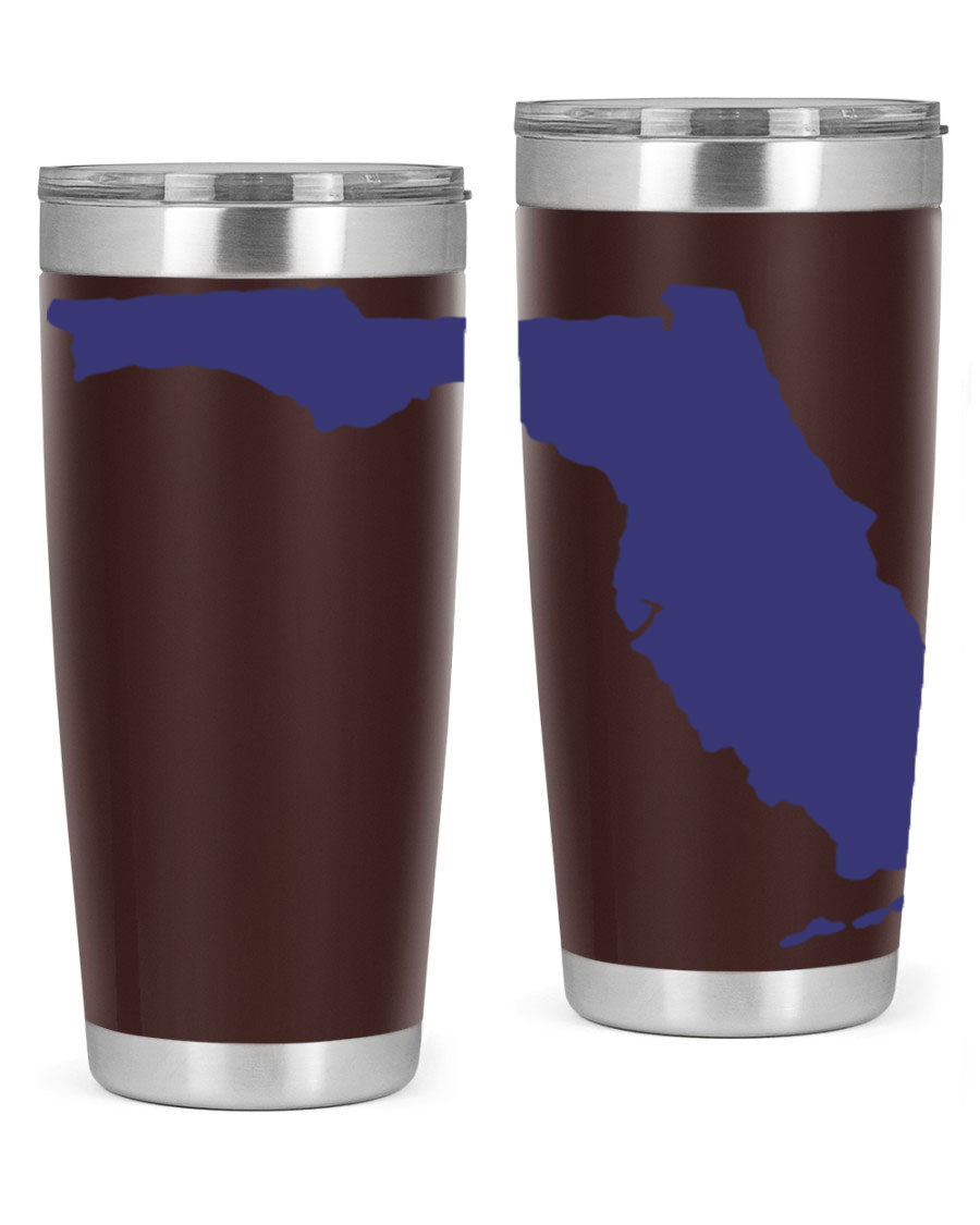 Florida 42# Tumbler featuring a double wall vacuum design, copper lining, and a drink-thru lid, perfect for hot and cold beverages.