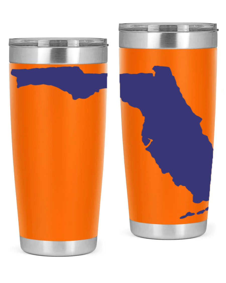 Florida 42# Tumbler featuring a double wall vacuum design, copper lining, and a drink-thru lid, perfect for hot and cold beverages.