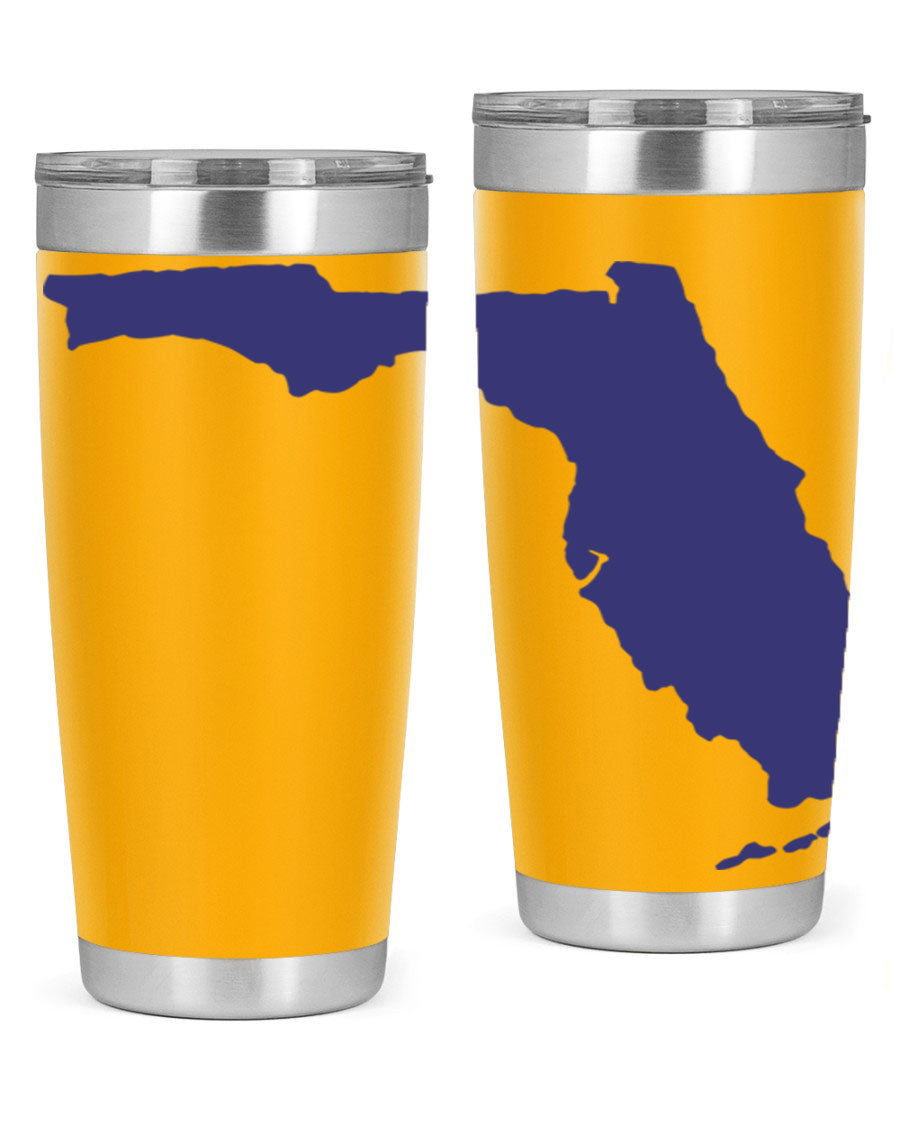 Florida 42# Tumbler featuring a double wall vacuum design, copper lining, and a drink-thru lid, perfect for hot and cold beverages.