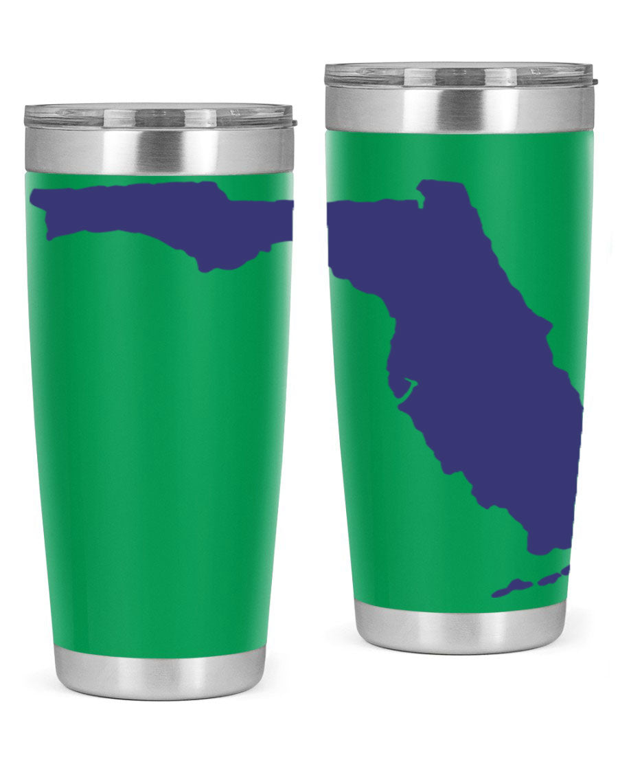 Florida 42# Tumbler featuring a double wall vacuum design, copper lining, and a drink-thru lid, perfect for hot and cold beverages.