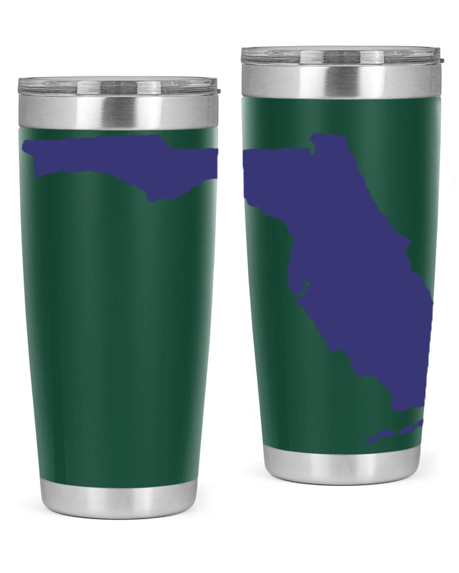 Florida 42# Tumbler featuring a double wall vacuum design, copper lining, and a drink-thru lid, perfect for hot and cold beverages.