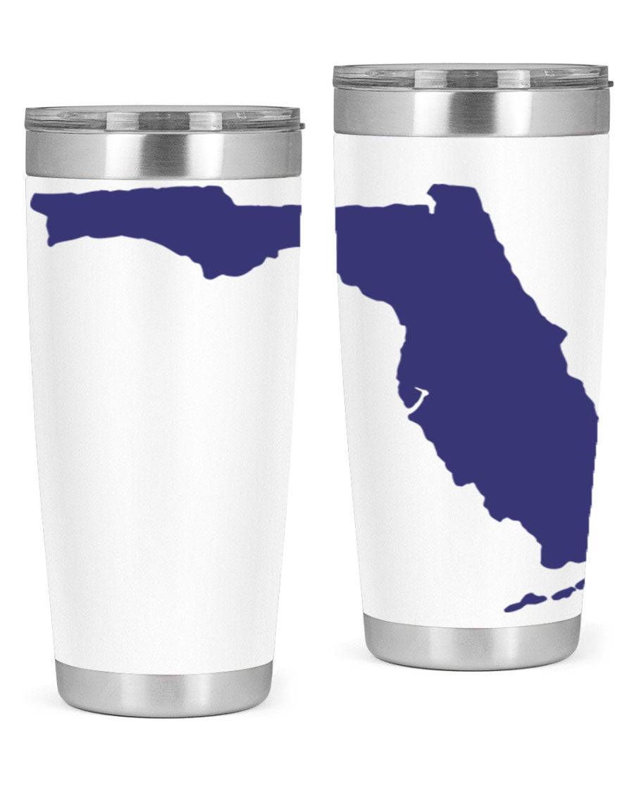 Florida 42# Tumbler featuring a double wall vacuum design, copper lining, and a drink-thru lid, perfect for hot and cold beverages.
