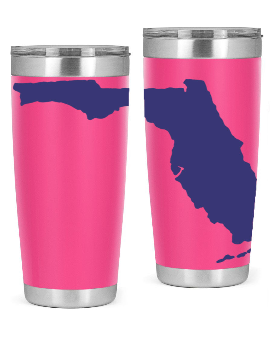 Florida 42# Tumbler featuring a double wall vacuum design, copper lining, and a drink-thru lid, perfect for hot and cold beverages.