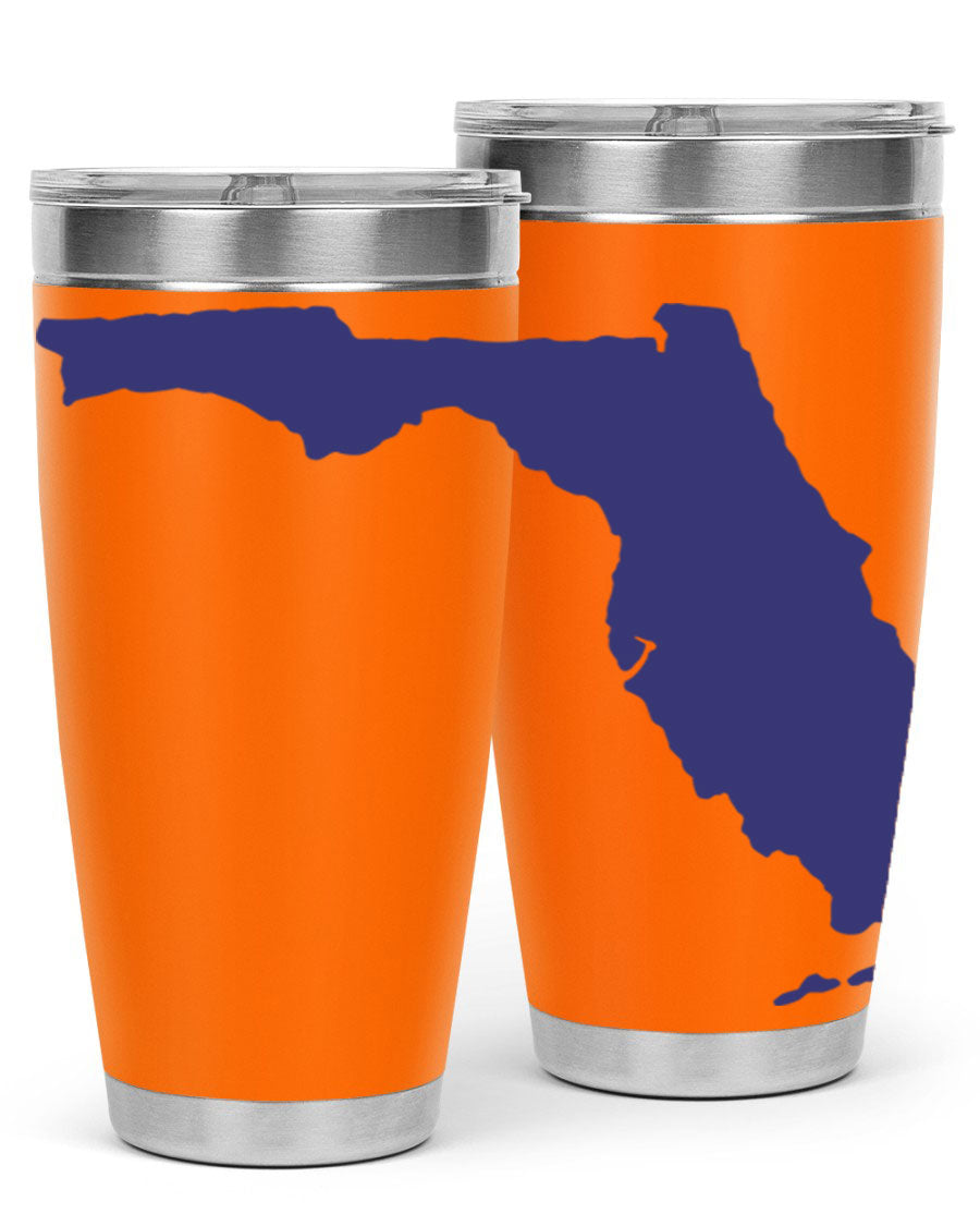Florida 42# Tumbler featuring a double wall vacuum design, copper lining, and a drink-thru lid, perfect for hot and cold beverages.