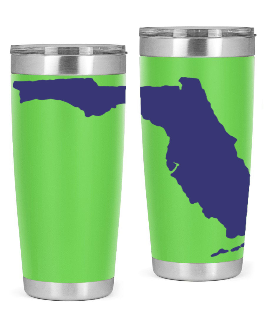 Florida 42# Tumbler featuring a double wall vacuum design, copper lining, and a drink-thru lid, perfect for hot and cold beverages.