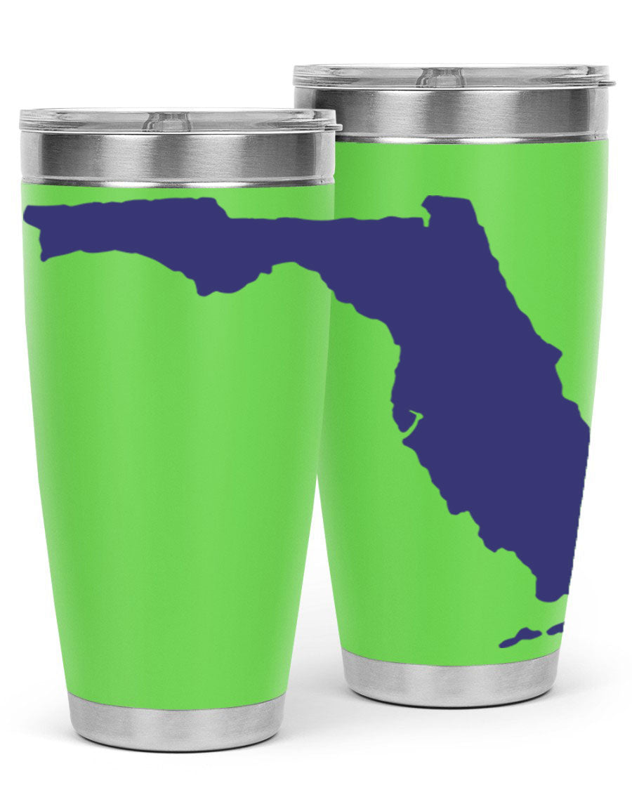 Florida 42# Tumbler featuring a double wall vacuum design, copper lining, and a drink-thru lid, perfect for hot and cold beverages.