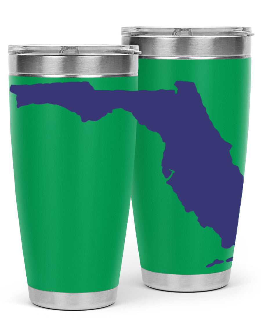 Florida 42# Tumbler featuring a double wall vacuum design, copper lining, and a drink-thru lid, perfect for hot and cold beverages.
