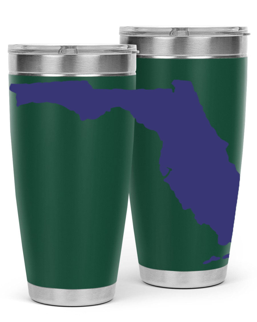 Florida 42# Tumbler featuring a double wall vacuum design, copper lining, and a drink-thru lid, perfect for hot and cold beverages.