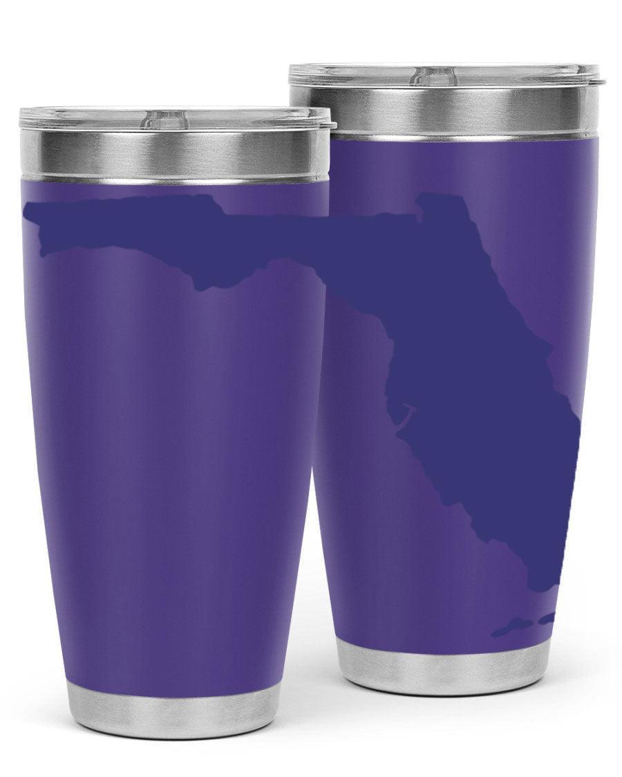 Florida 42# Tumbler featuring a double wall vacuum design, copper lining, and a drink-thru lid, perfect for hot and cold beverages.