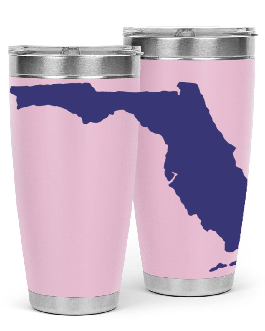 Florida 42# Tumbler featuring a double wall vacuum design, copper lining, and a drink-thru lid, perfect for hot and cold beverages.