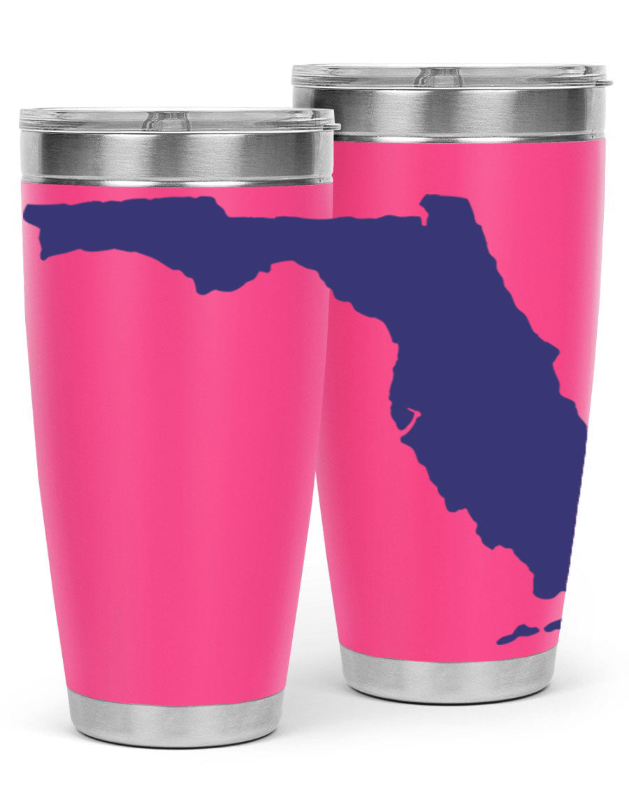 Florida 42# Tumbler featuring a double wall vacuum design, copper lining, and a drink-thru lid, perfect for hot and cold beverages.