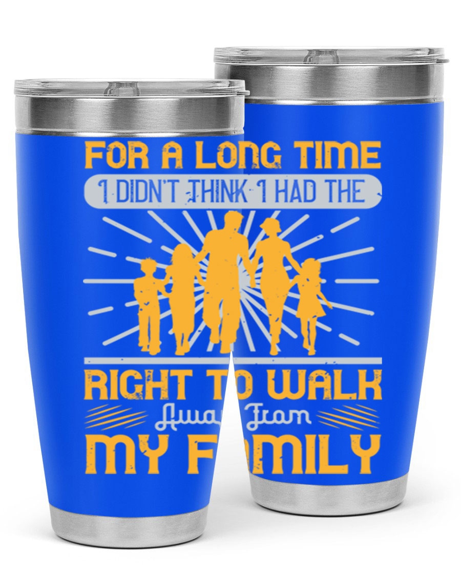A stylish 20oz stainless steel tumbler with a heartfelt message, featuring double wall vacuum insulation and a drink-thru lid.