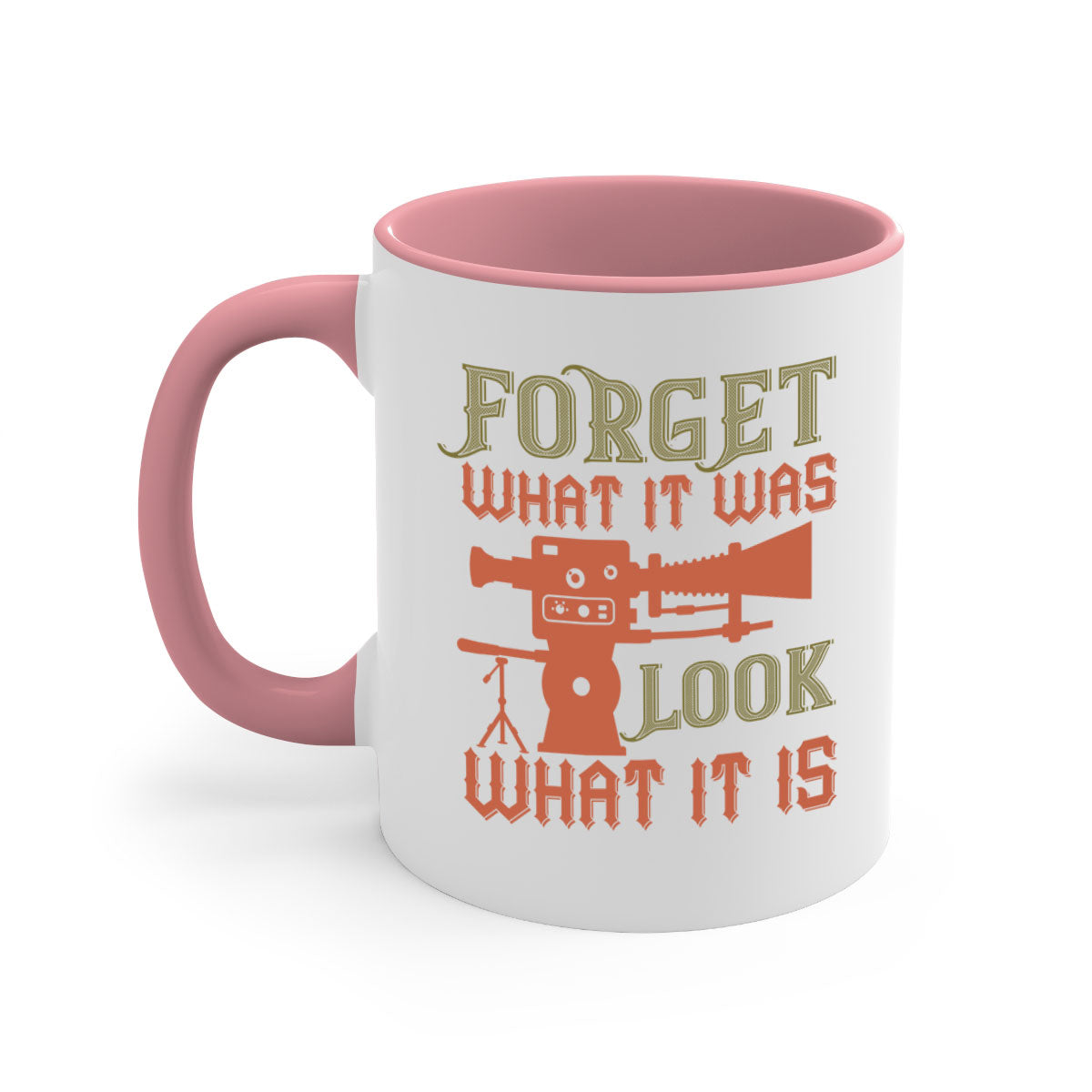 Forget What It Was 44# Mug with a glossy finish, featuring a colored handle and interior, available in multiple colors.