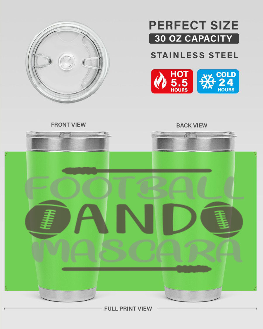 Football and Mascara 90# Cotton Tank top featuring a stylish design for football fans, made from soft and breathable cotton fabric.