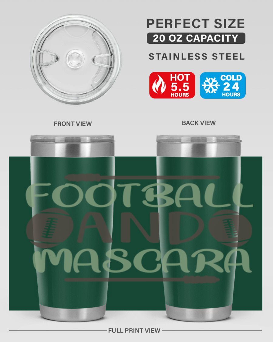 Football and Mascara 90# Cotton Tank top featuring a stylish design for football fans, made from soft and breathable cotton fabric.