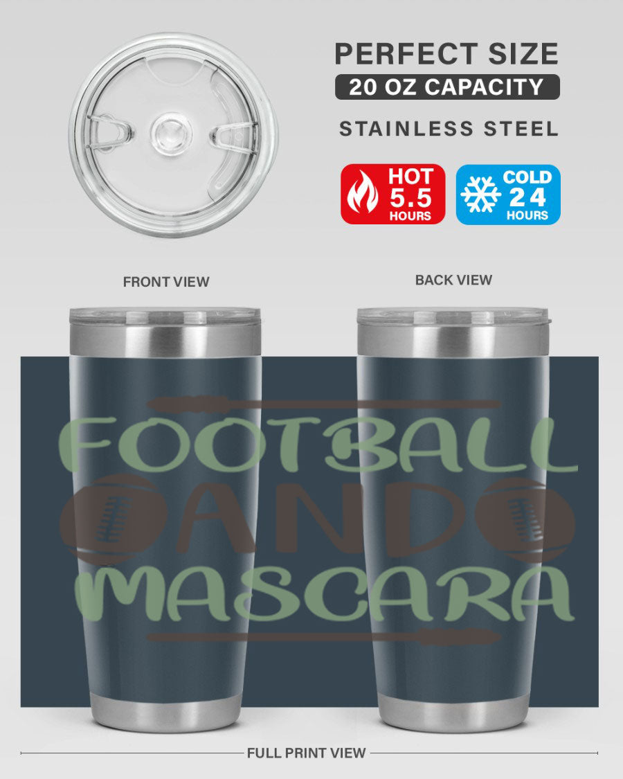 Football and Mascara 90# Cotton Tank top featuring a stylish design for football fans, made from soft and breathable cotton fabric.