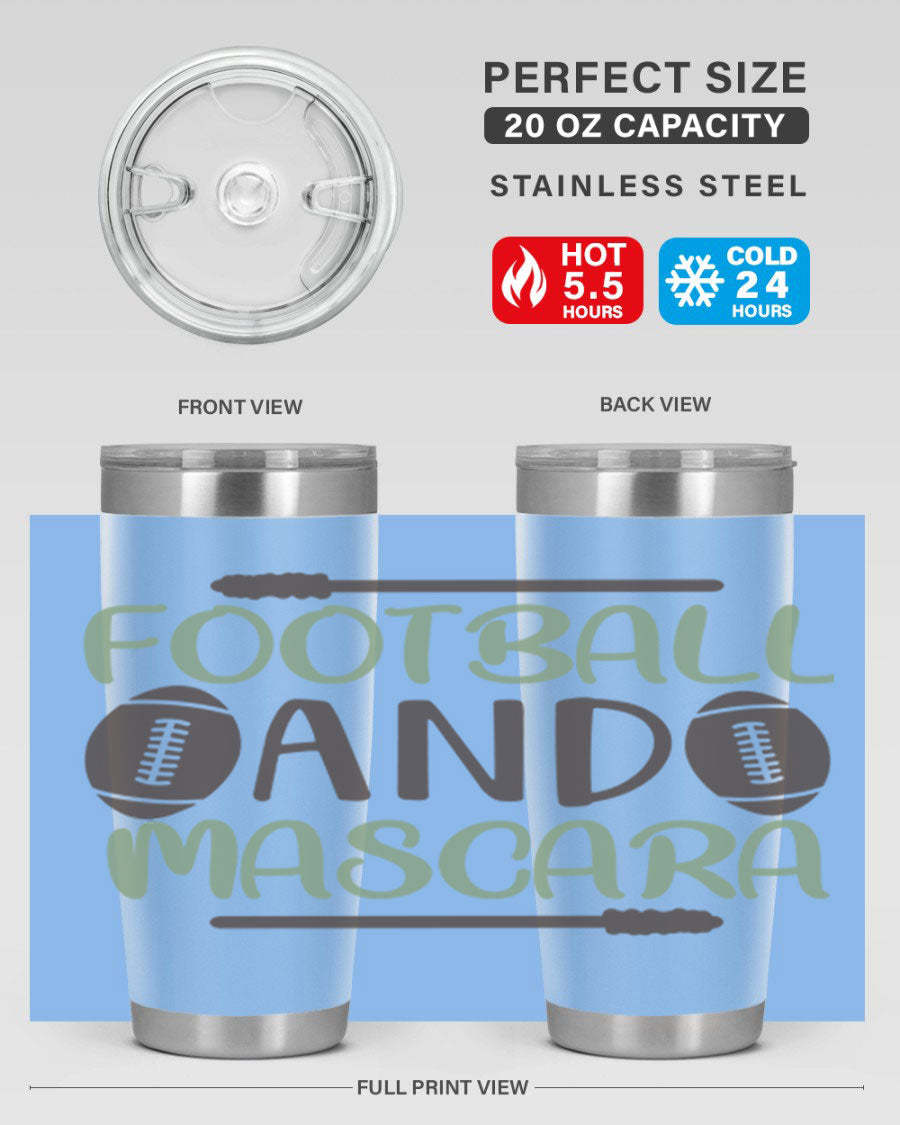 Football and Mascara 90# Cotton Tank top featuring a stylish design for football fans, made from soft and breathable cotton fabric.