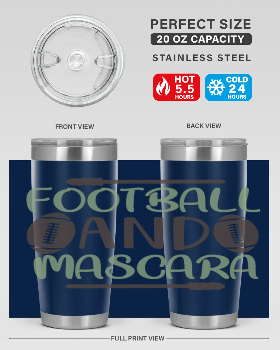 Football and Mascara 90# Cotton Tank top featuring a stylish design for football fans, made from soft and breathable cotton fabric.