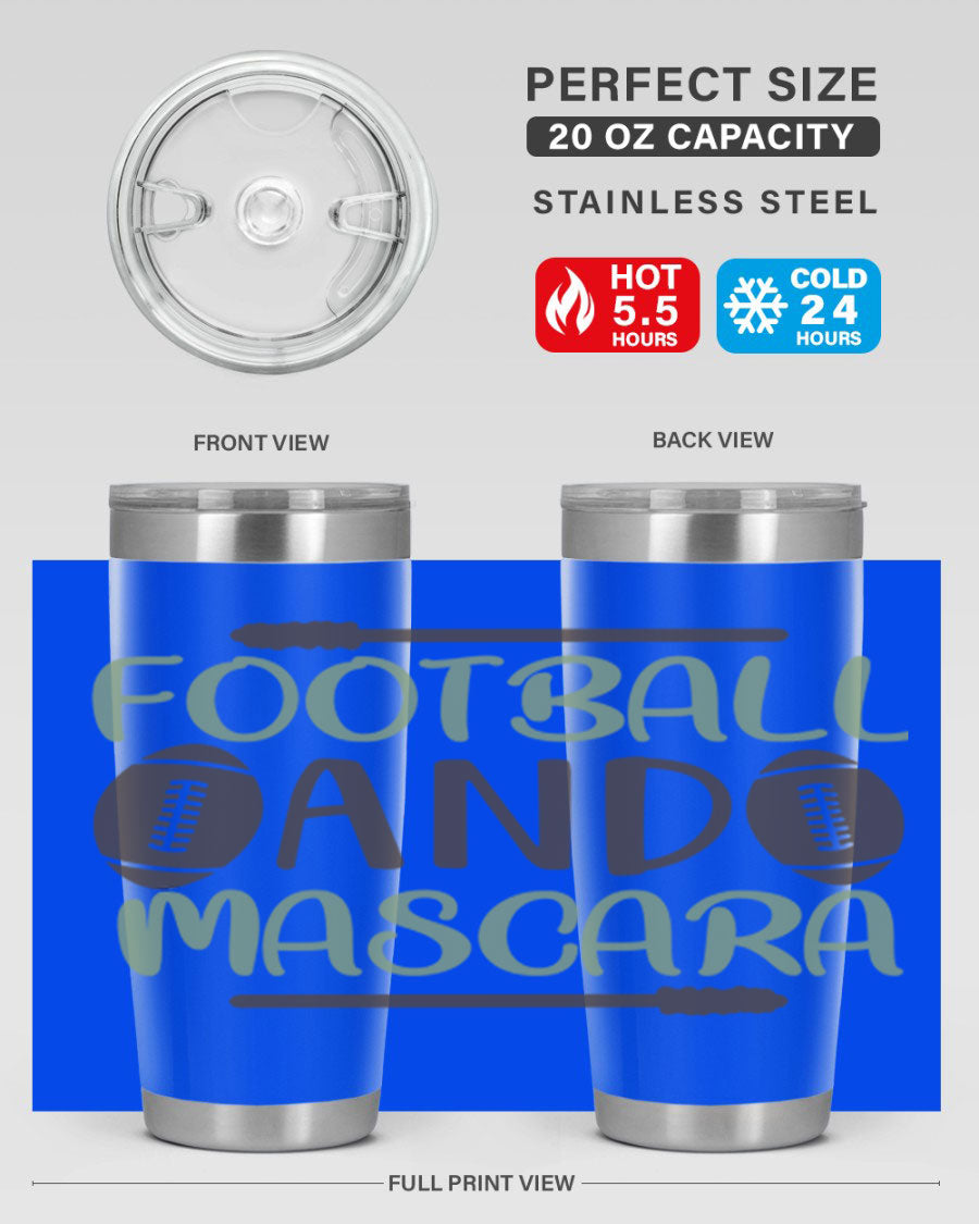 Football and Mascara 90# Cotton Tank top featuring a stylish design for football fans, made from soft and breathable cotton fabric.