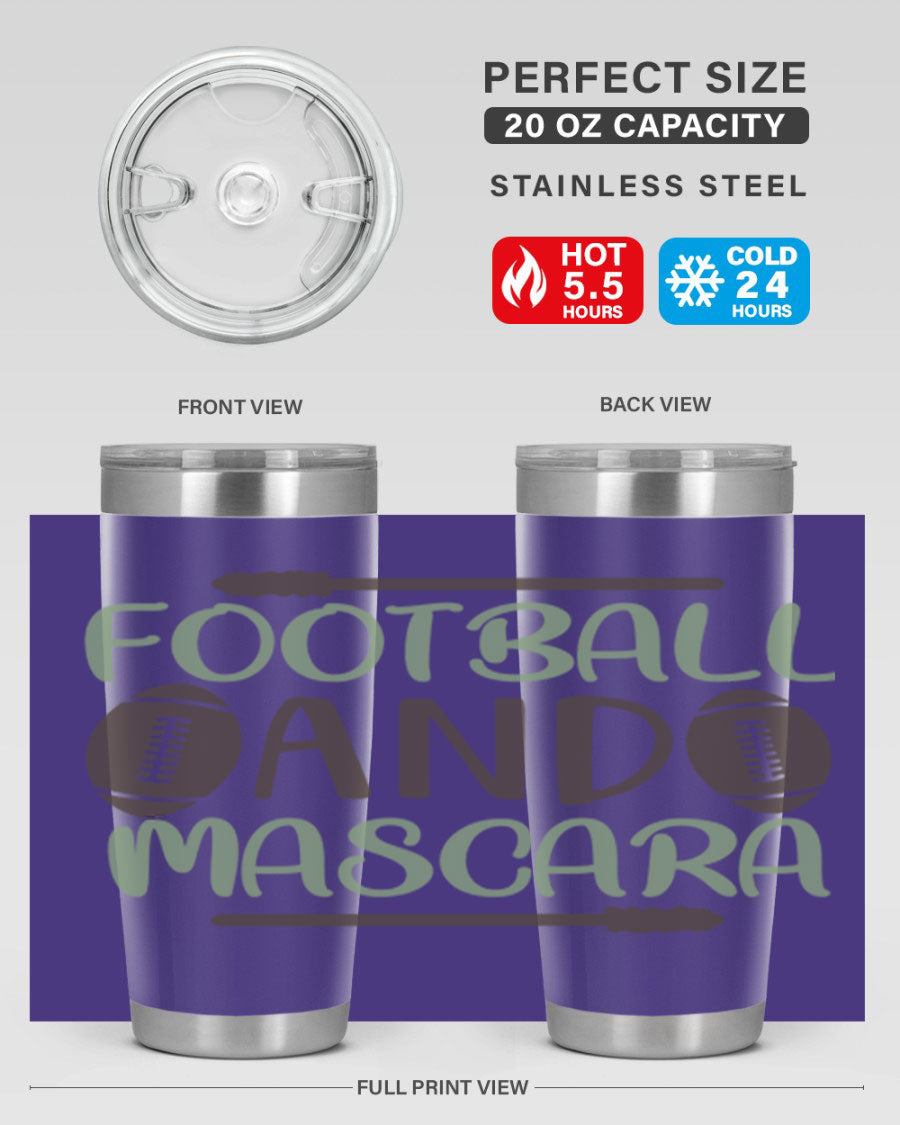 Football and Mascara 90# Cotton Tank top featuring a stylish design for football fans, made from soft and breathable cotton fabric.