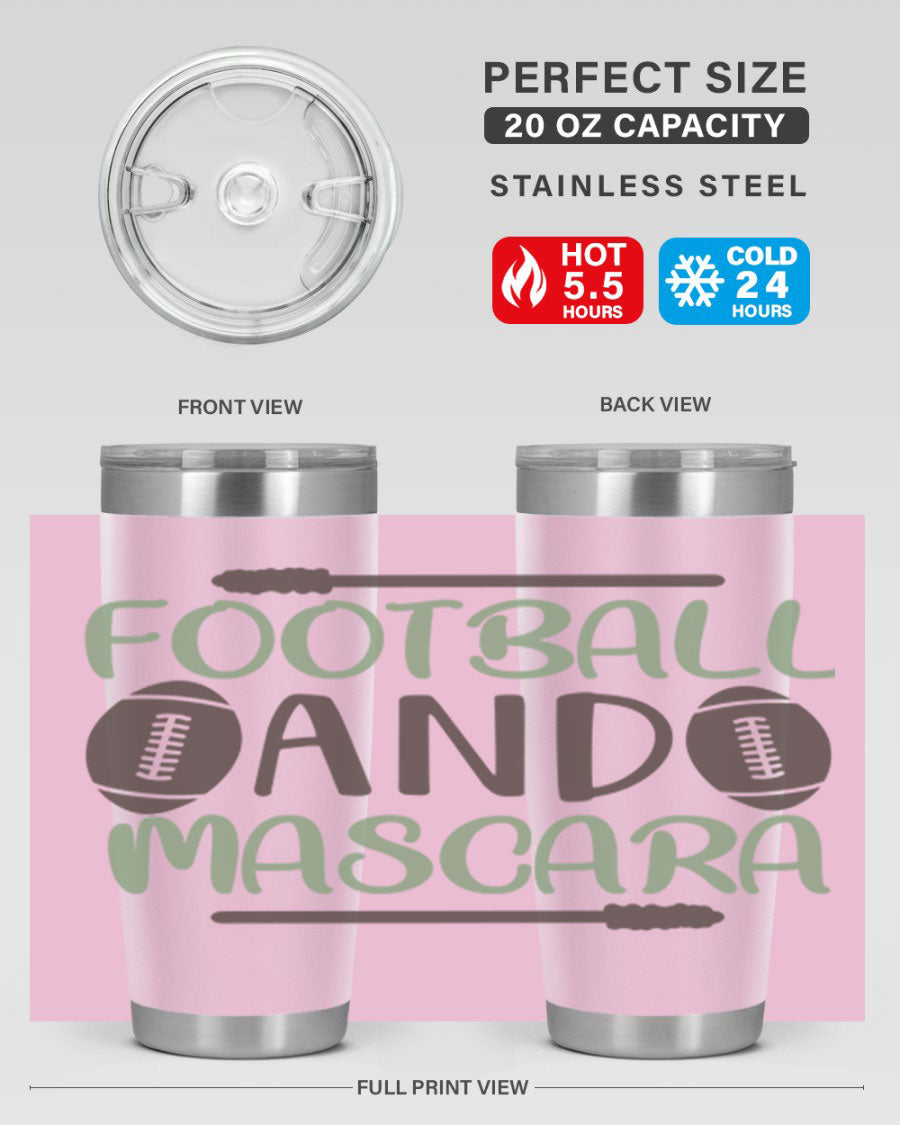 Football and Mascara 90# Cotton Tank top featuring a stylish design for football fans, made from soft and breathable cotton fabric.