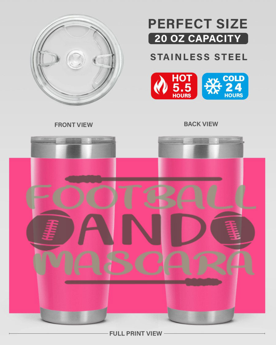 Football and Mascara 90# Cotton Tank top featuring a stylish design for football fans, made from soft and breathable cotton fabric.