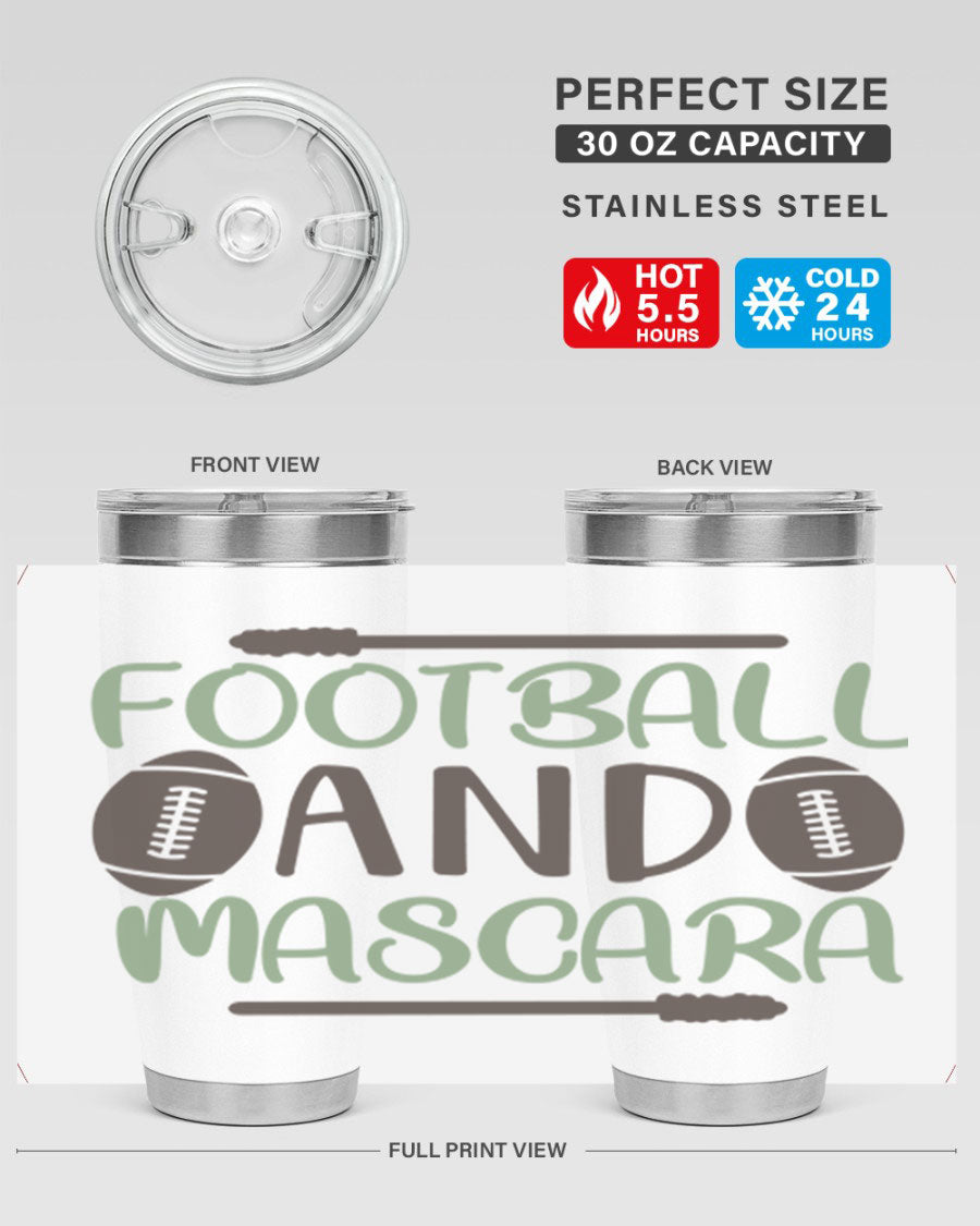 Football and Mascara 90# Cotton Tank top featuring a stylish design for football fans, made from soft and breathable cotton fabric.