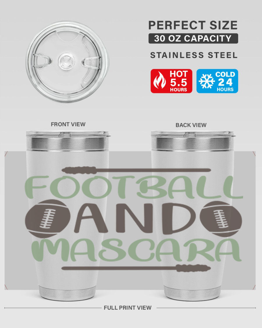 Football and Mascara 90# Cotton Tank top featuring a stylish design for football fans, made from soft and breathable cotton fabric.