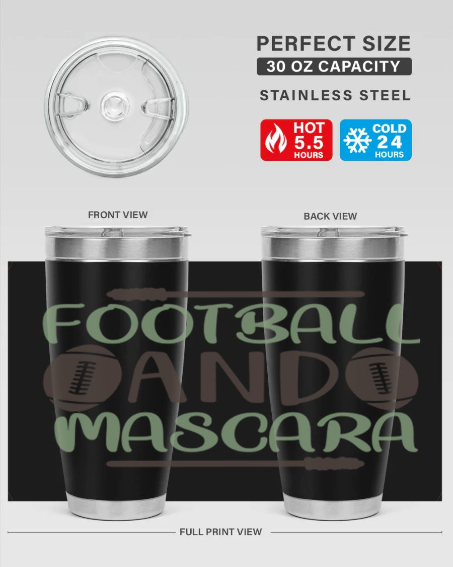 Football and Mascara 90# Cotton Tank top featuring a stylish design for football fans, made from soft and breathable cotton fabric.