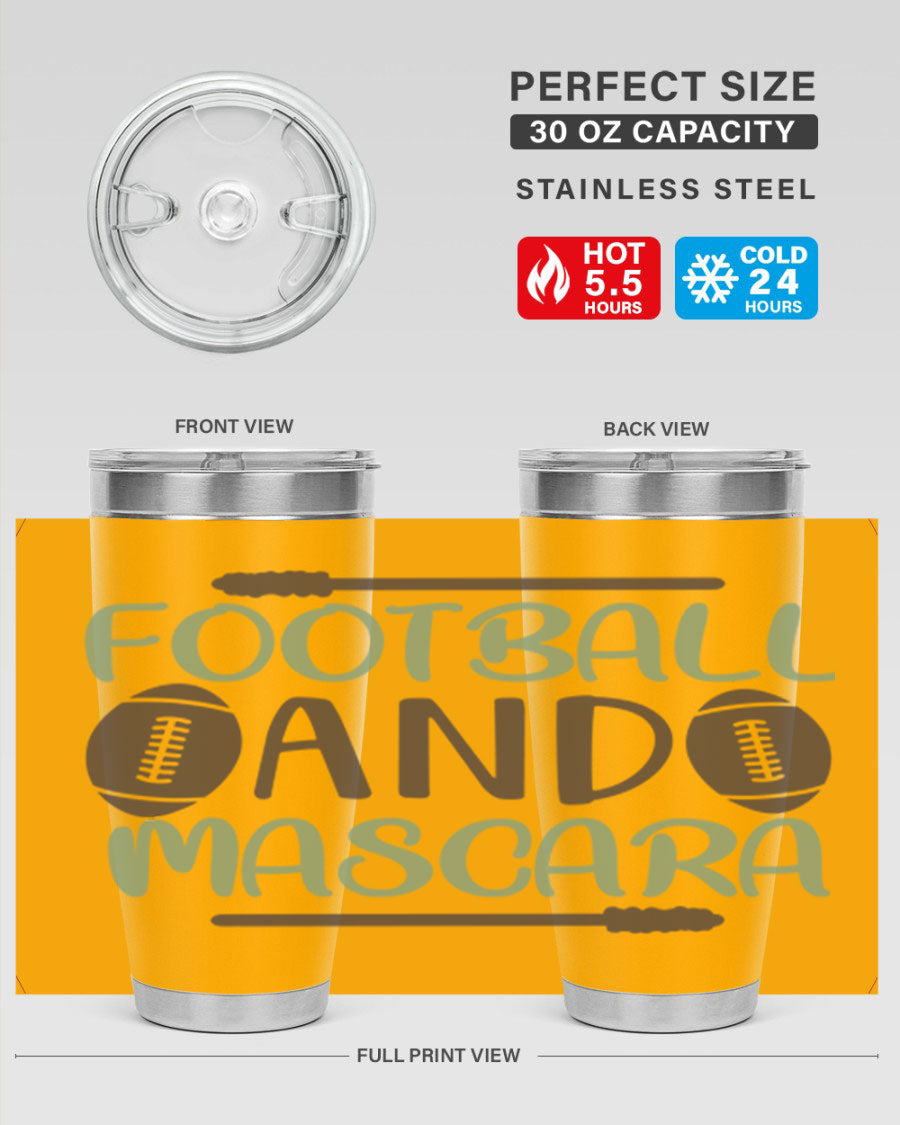 Football and Mascara 90# Cotton Tank top featuring a stylish design for football fans, made from soft and breathable cotton fabric.