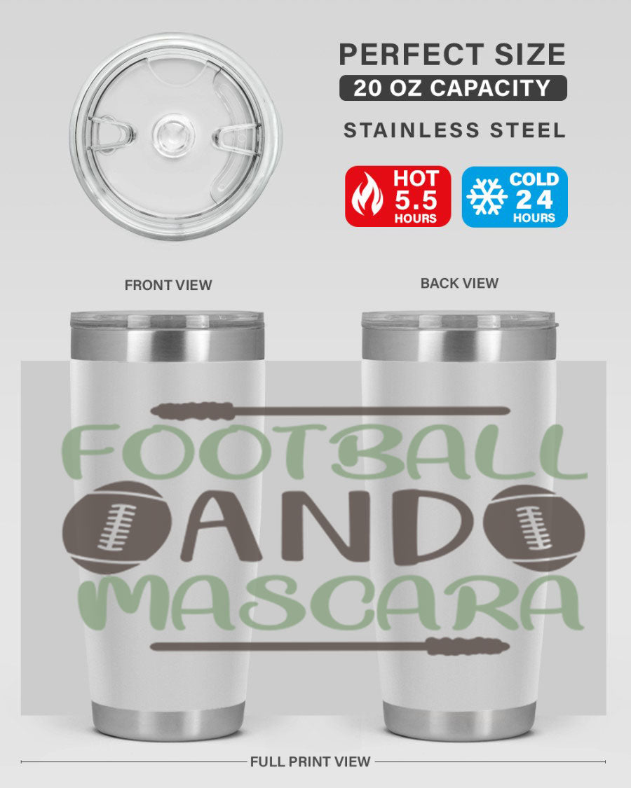 Football and Mascara 90# Cotton Tank top featuring a stylish design for football fans, made from soft and breathable cotton fabric.