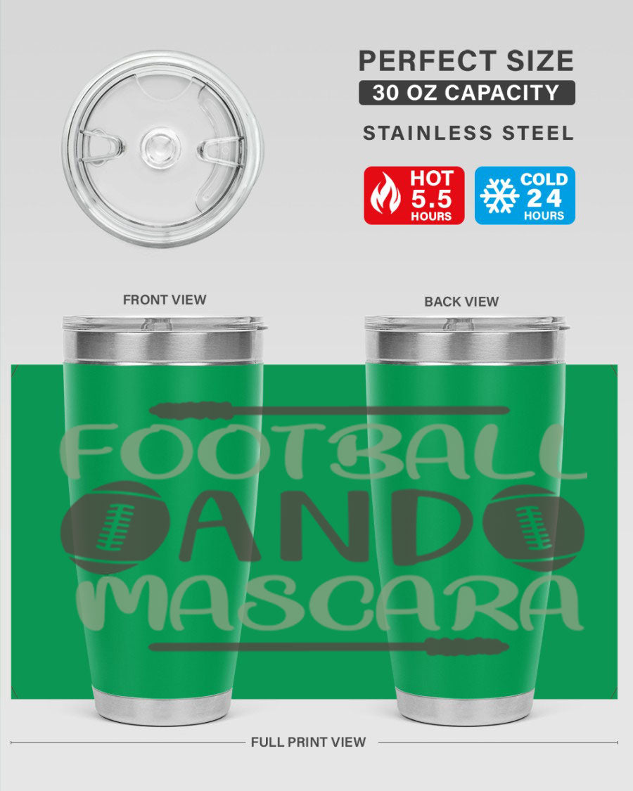 Football and Mascara 90# Cotton Tank top featuring a stylish design for football fans, made from soft and breathable cotton fabric.