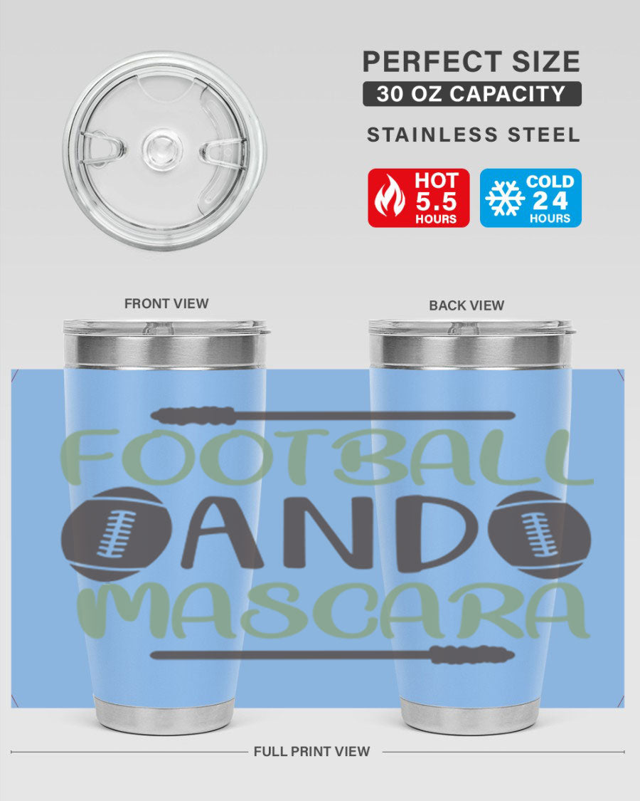 Football and Mascara 90# Cotton Tank top featuring a stylish design for football fans, made from soft and breathable cotton fabric.