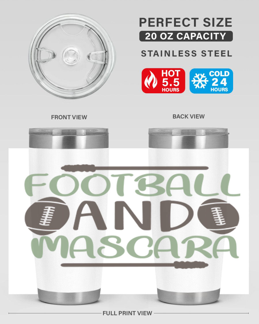 Football and Mascara 90# Cotton Tank top featuring a stylish design for football fans, made from soft and breathable cotton fabric.