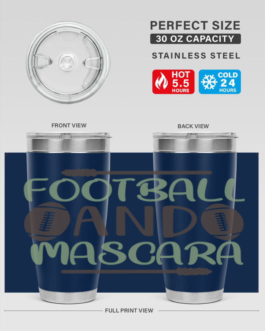 Football and Mascara 90# Cotton Tank top featuring a stylish design for football fans, made from soft and breathable cotton fabric.