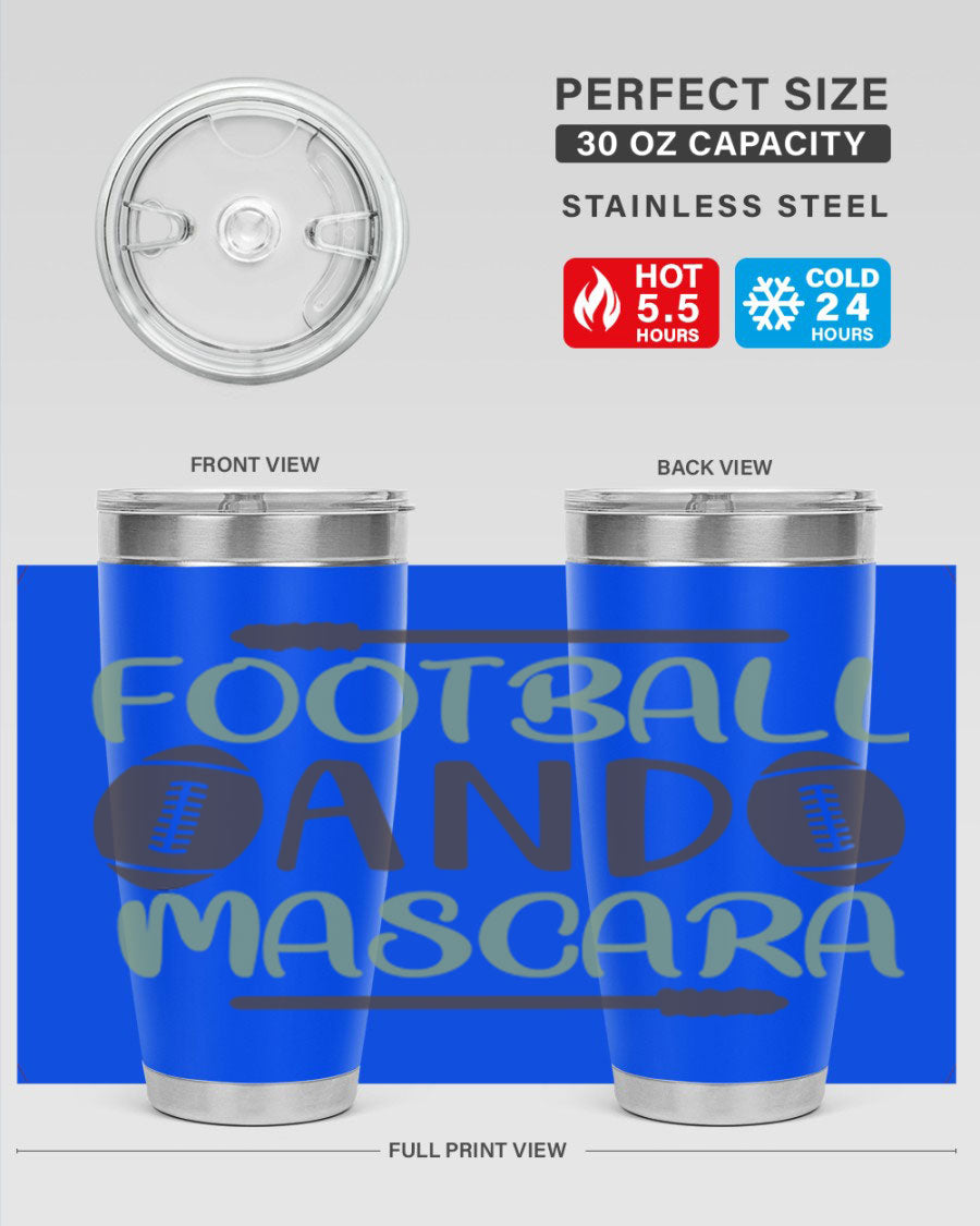 Football and Mascara 90# Cotton Tank top featuring a stylish design for football fans, made from soft and breathable cotton fabric.