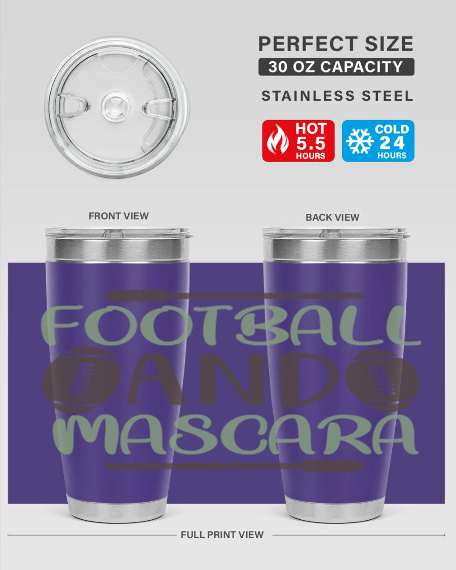 Football and Mascara 90# Cotton Tank top featuring a stylish design for football fans, made from soft and breathable cotton fabric.