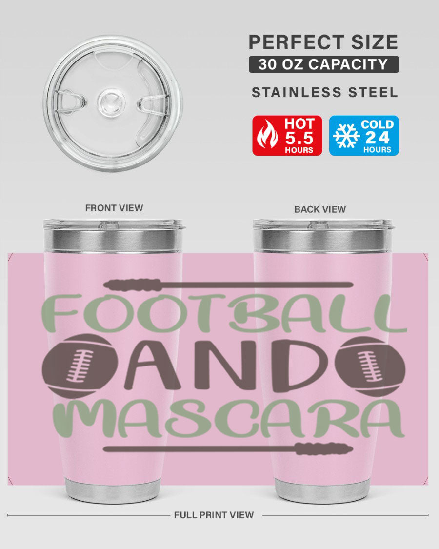 Football and Mascara 90# Cotton Tank top featuring a stylish design for football fans, made from soft and breathable cotton fabric.