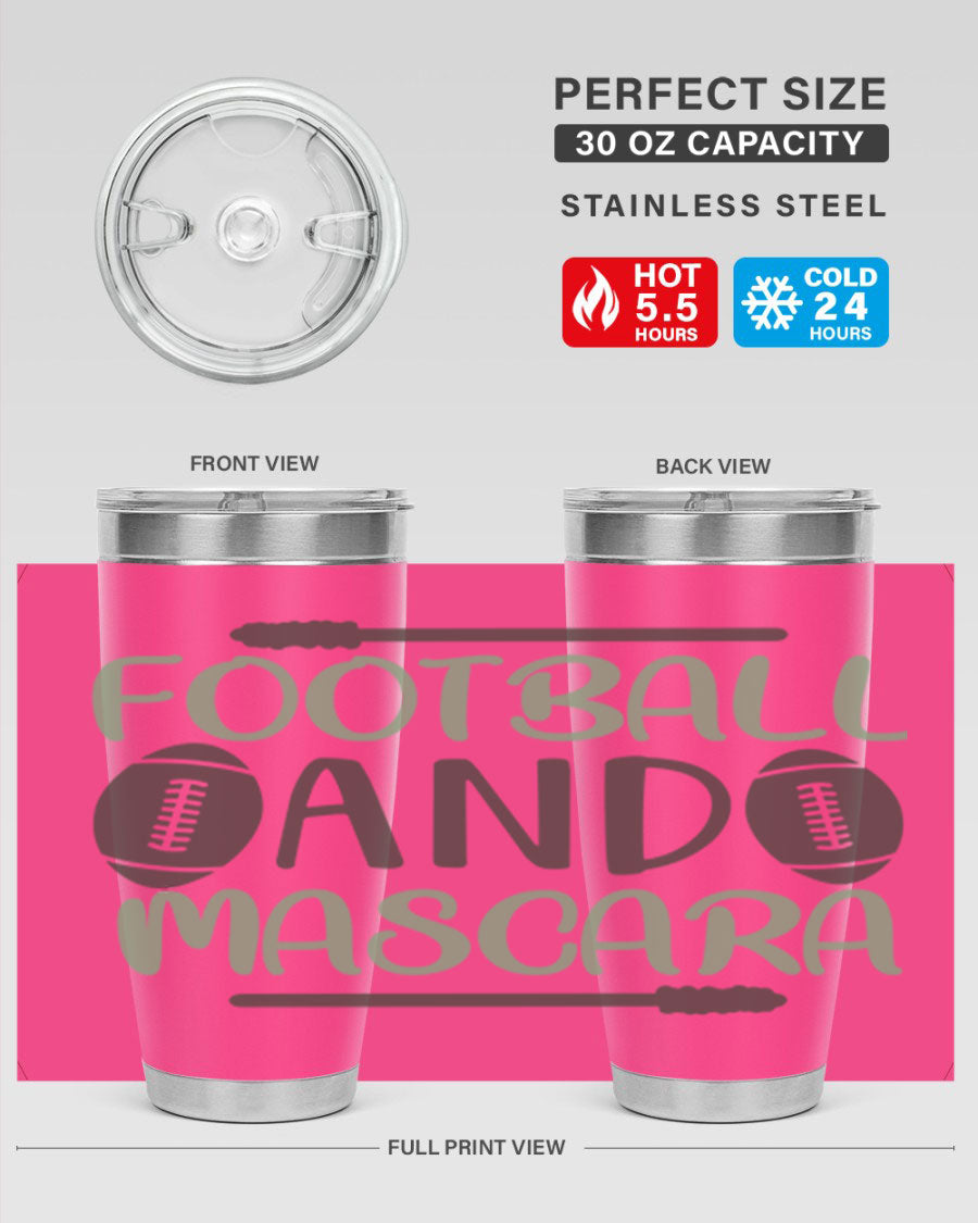 Football and Mascara 90# Cotton Tank top featuring a stylish design for football fans, made from soft and breathable cotton fabric.