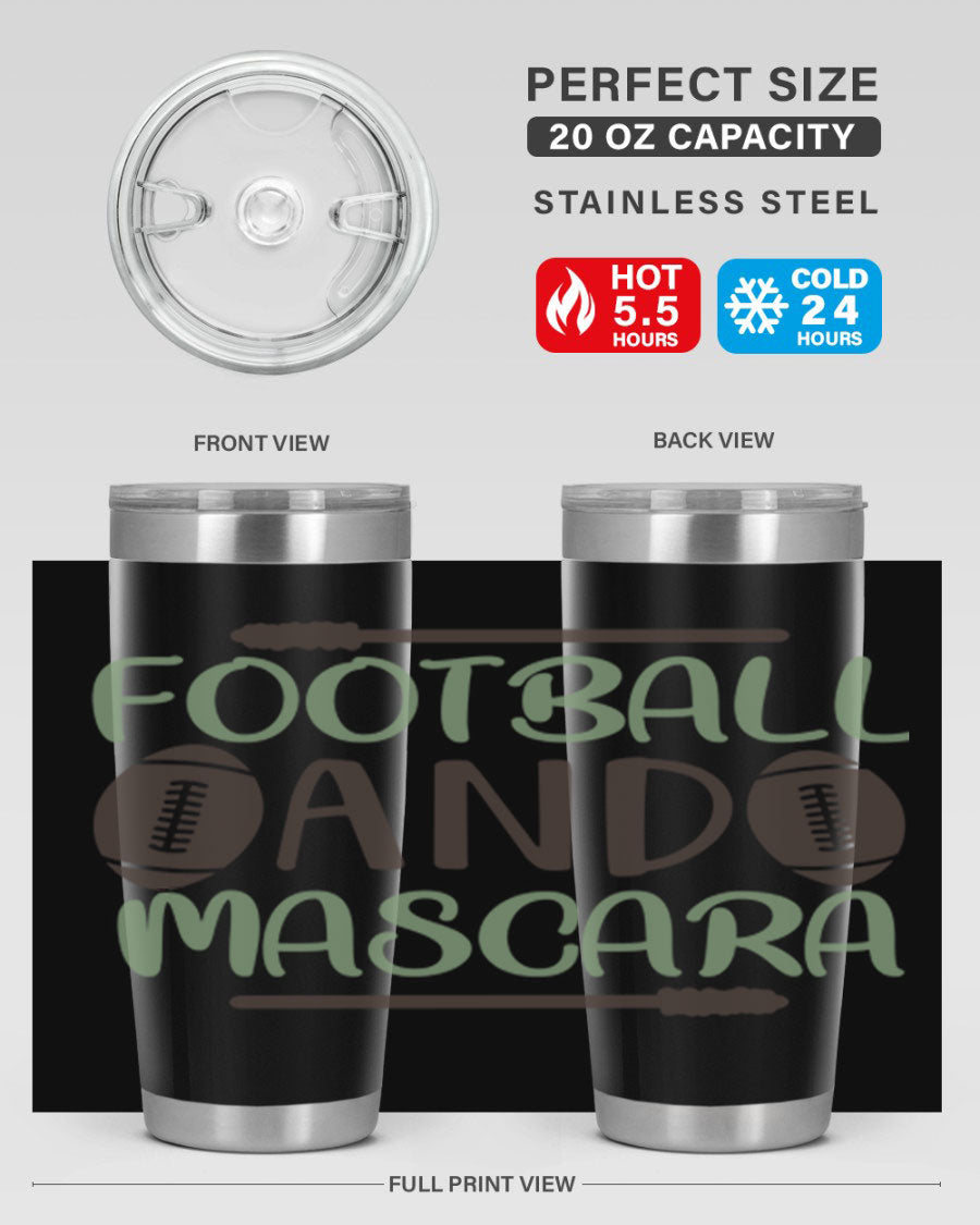 Football and Mascara 90# Cotton Tank top featuring a stylish design for football fans, made from soft and breathable cotton fabric.