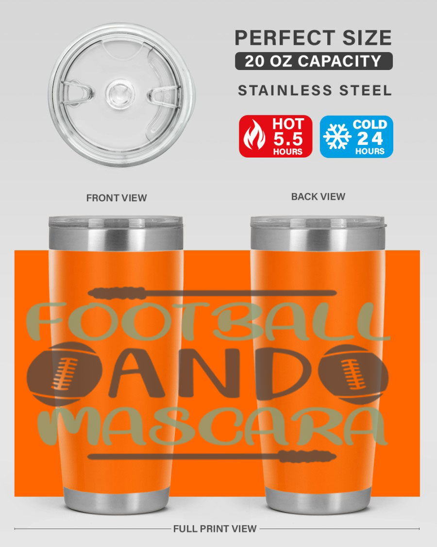 Football and Mascara 90# Cotton Tank top featuring a stylish design for football fans, made from soft and breathable cotton fabric.