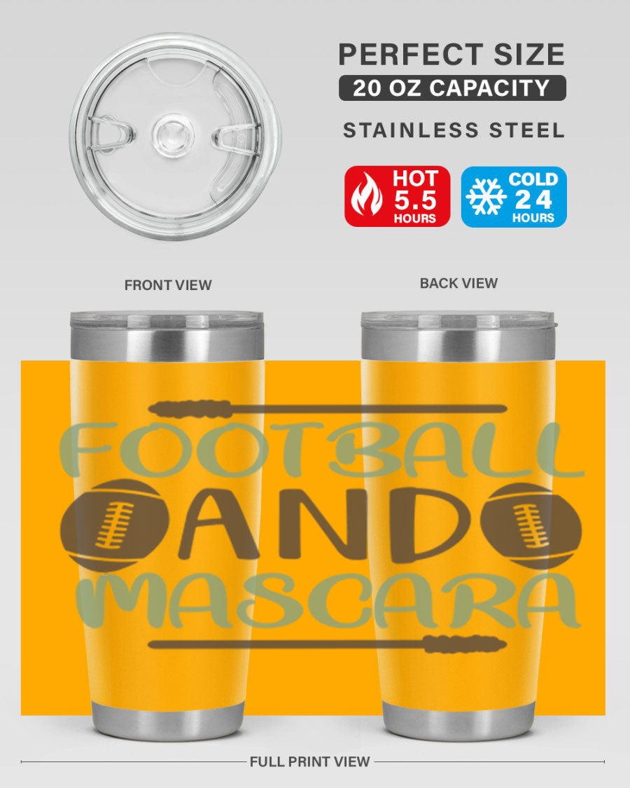 Football and Mascara 90# Cotton Tank top featuring a stylish design for football fans, made from soft and breathable cotton fabric.