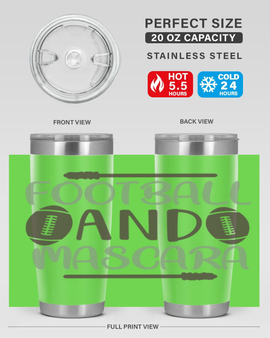 Football and Mascara 90# Cotton Tank top featuring a stylish design for football fans, made from soft and breathable cotton fabric.